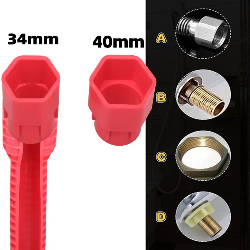 8in1 Sink Faucet Wrench MultiFunction Plumbing Tool For Kitchen Bathroom Repairs 2