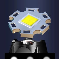 ultrabeam pro rechargeable tactical led flashlight – high-power zoom waterproof torch