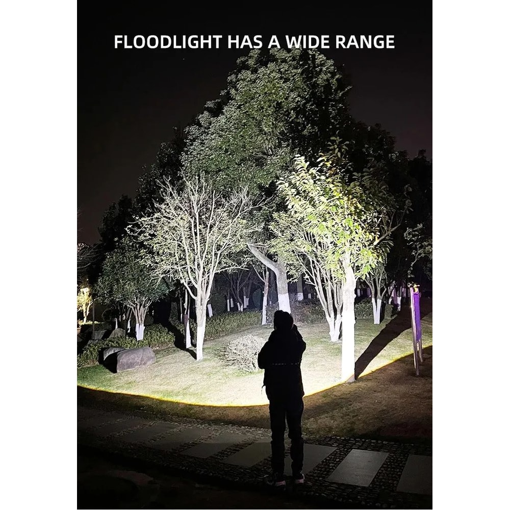 UltraBeam Pro Rechargeable Tactical LED Flashlight HighPower Zoom Waterproof Torch 4