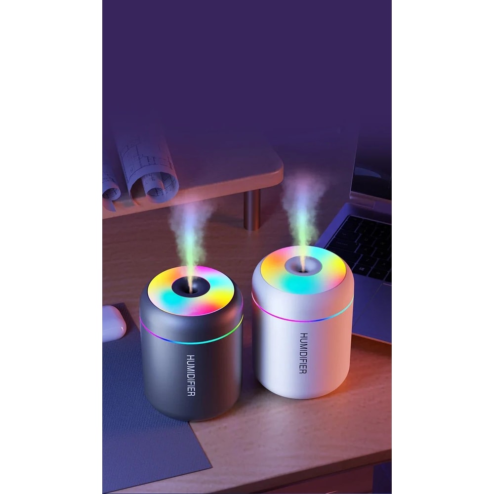 PureMist Mini Air Humidifier USB Aroma Diffuser With LED Light For Home Car 2