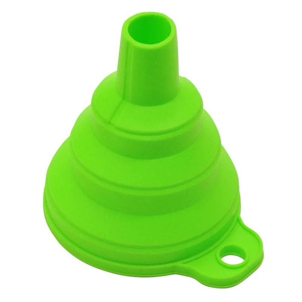FlexiPour Collapsible Silicone Funnel Mini Foldable Funnel For Kitchen Fuel Travel 11
