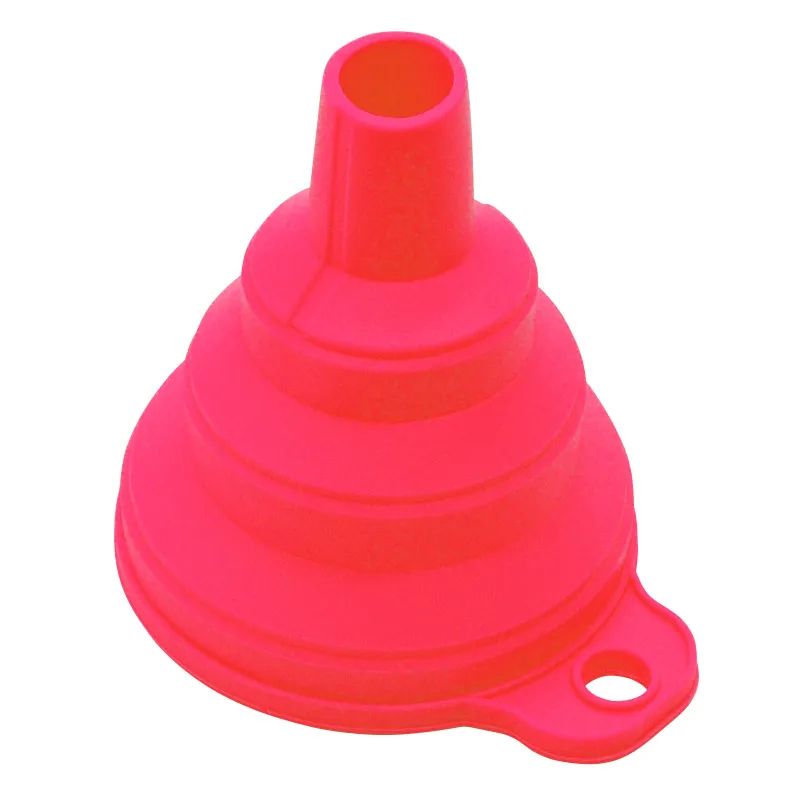 FlexiPour Collapsible Silicone Funnel Mini Foldable Funnel For Kitchen Fuel Travel 14
