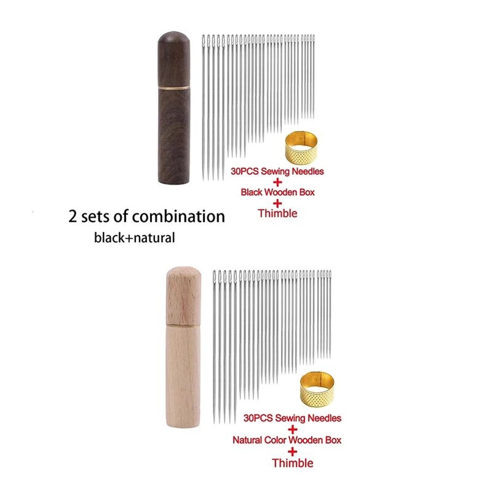 EasyThread SelfThreading Sewing Needles Blind Stitch Needles Set 30 PCS 6