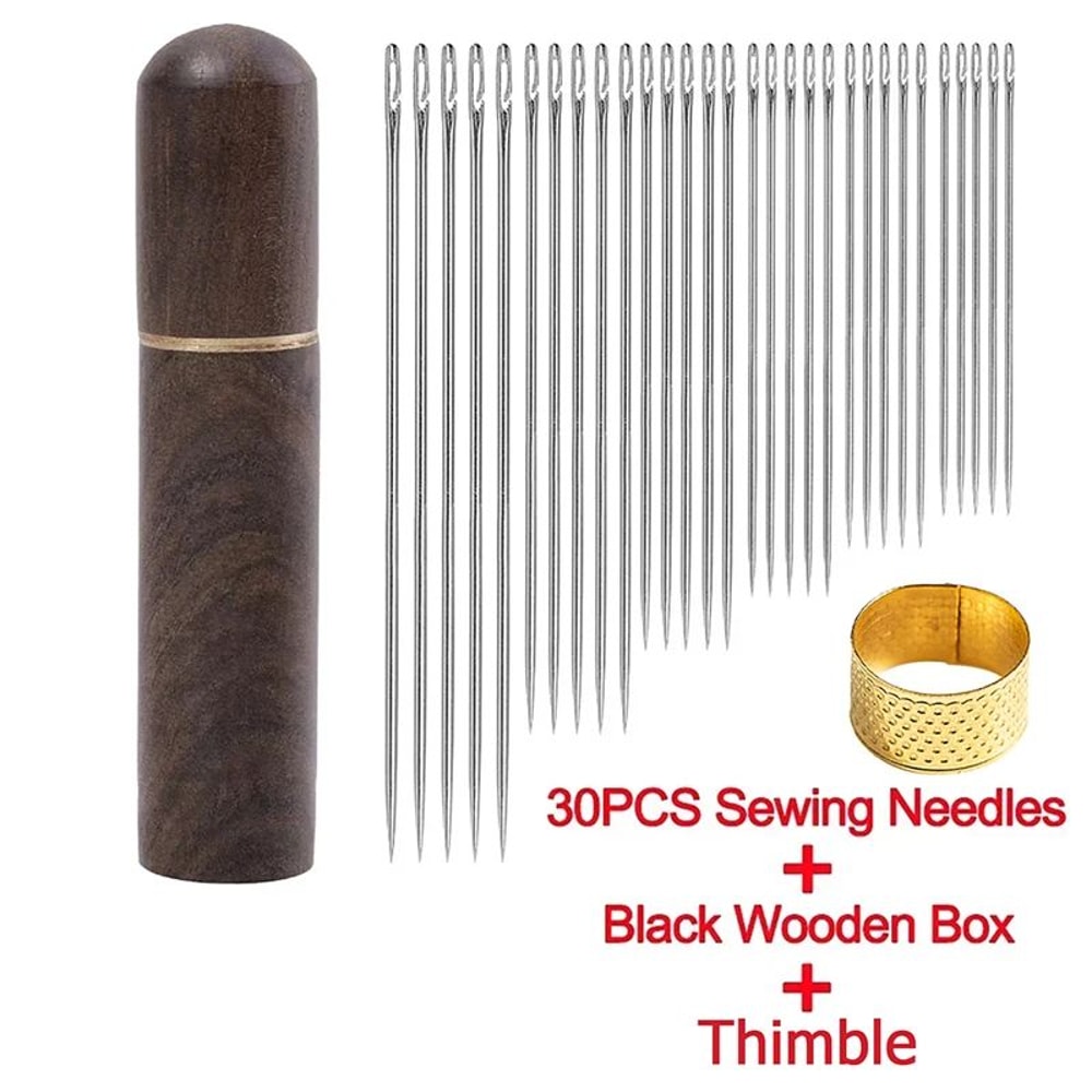 EasyThread SelfThreading Sewing Needles Blind Stitch Needles Set 30 PCS 9