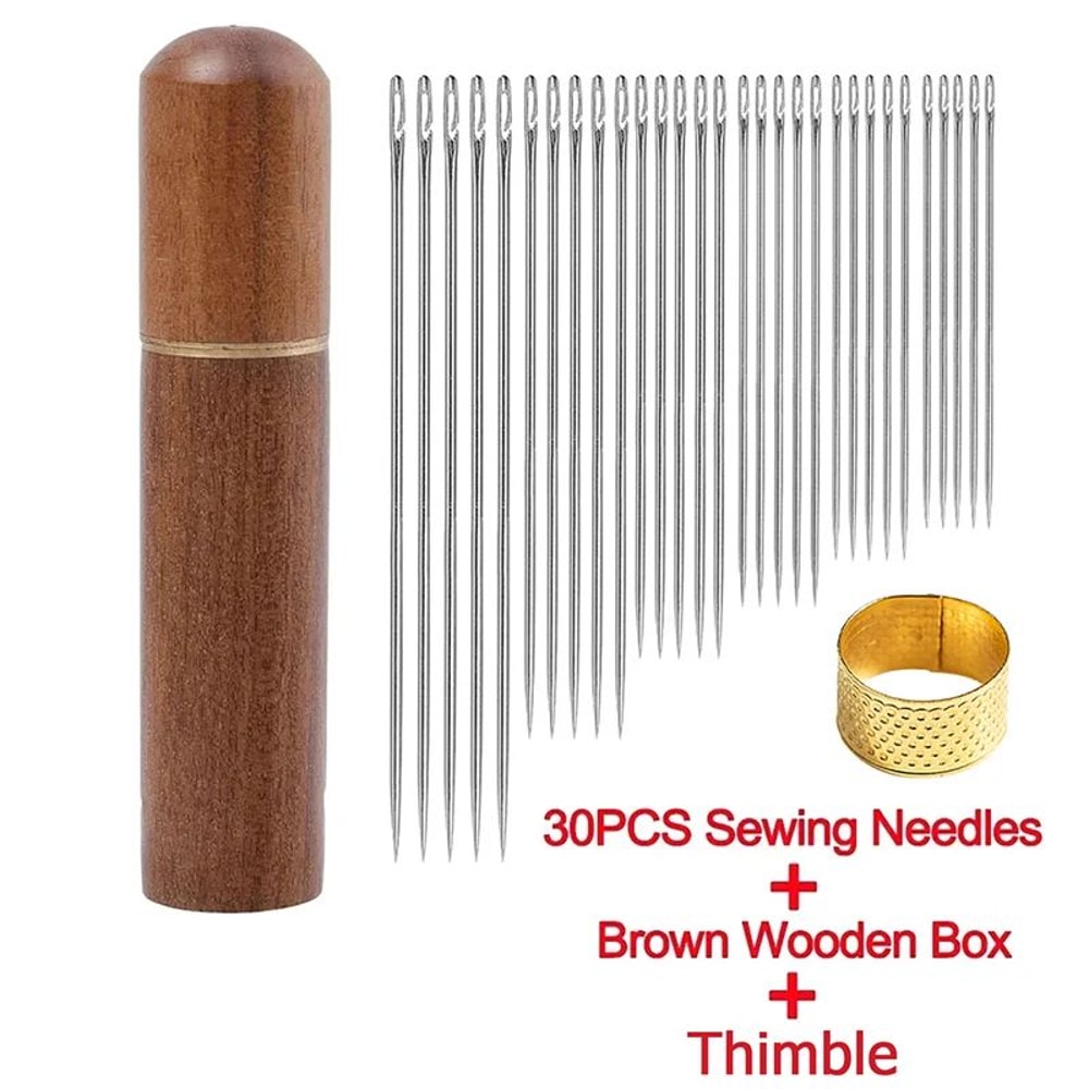 EasyThread SelfThreading Sewing Needles Blind Stitch Needles Set 30 PCS 10