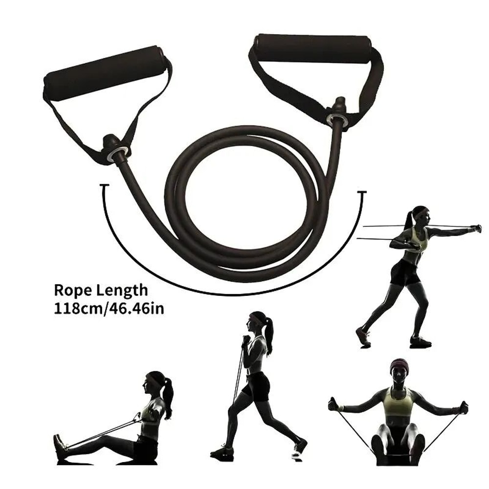 PowerFlex Resistance Bands With Handles Home Workout Strength Training Set 3