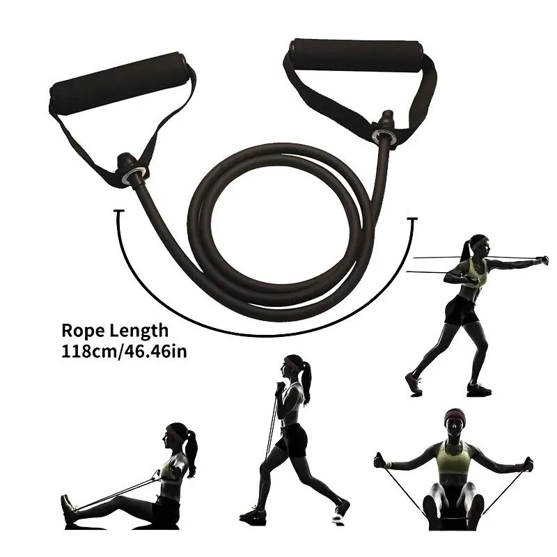 PowerFlex Resistance Bands With Handles Home Workout Strength Training Set 3