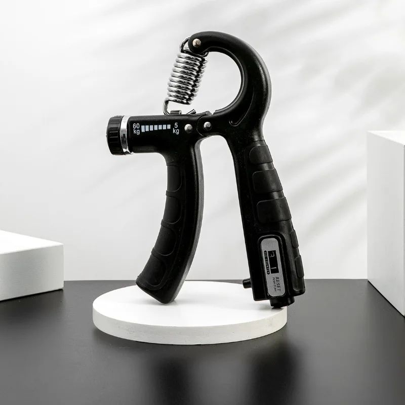 GripForce Adjustable Hand Grip Strengthener Countable RType Finger Wrist Trainer 2