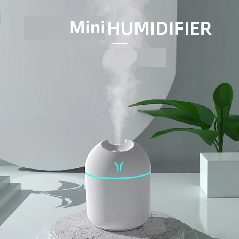 PureGlow Mini Air Humidifier USB Aroma Essential Oil Diffuser With LED Color Light 2
