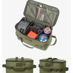trailmate camping gas canister storage bag – large capacity outdoor cooking gear organizer
