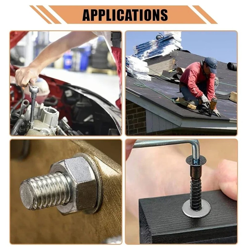 FixMaster Stainless Steel Washer Assortment Kit M2M12 Flat Washers For Screws Bolts Fasteners 5