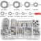 FixMaster Stainless Steel Washer Assortment Kit M2M12 Flat Washers For Screws Bolts Fasteners 8
