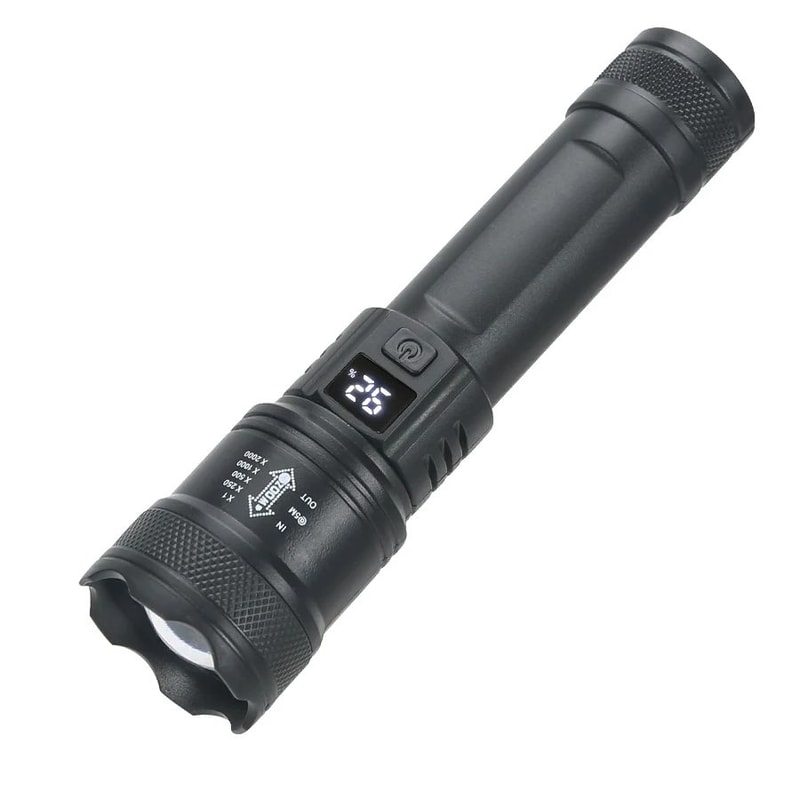 BrightCore Mini USB Rechargeable Flashlight With COB LED Zoom Focus 13