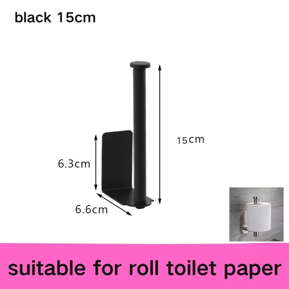 StickEase SelfAdhesive Toilet Paper Holder NoDrill Wall Mounted Roll Holder 5