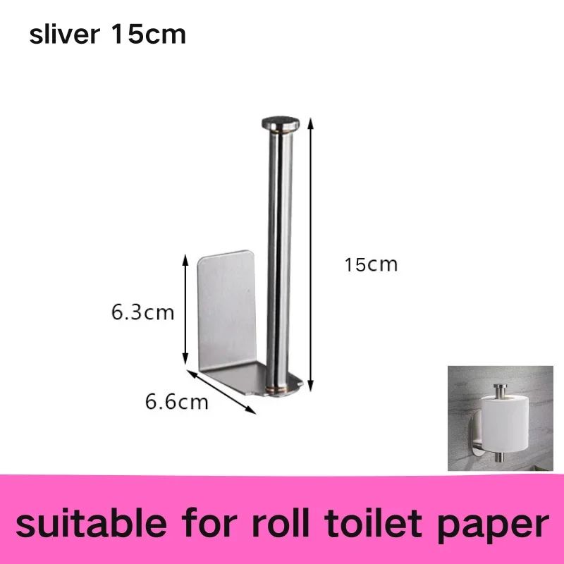StickEase SelfAdhesive Toilet Paper Holder NoDrill Wall Mounted Roll Holder 8