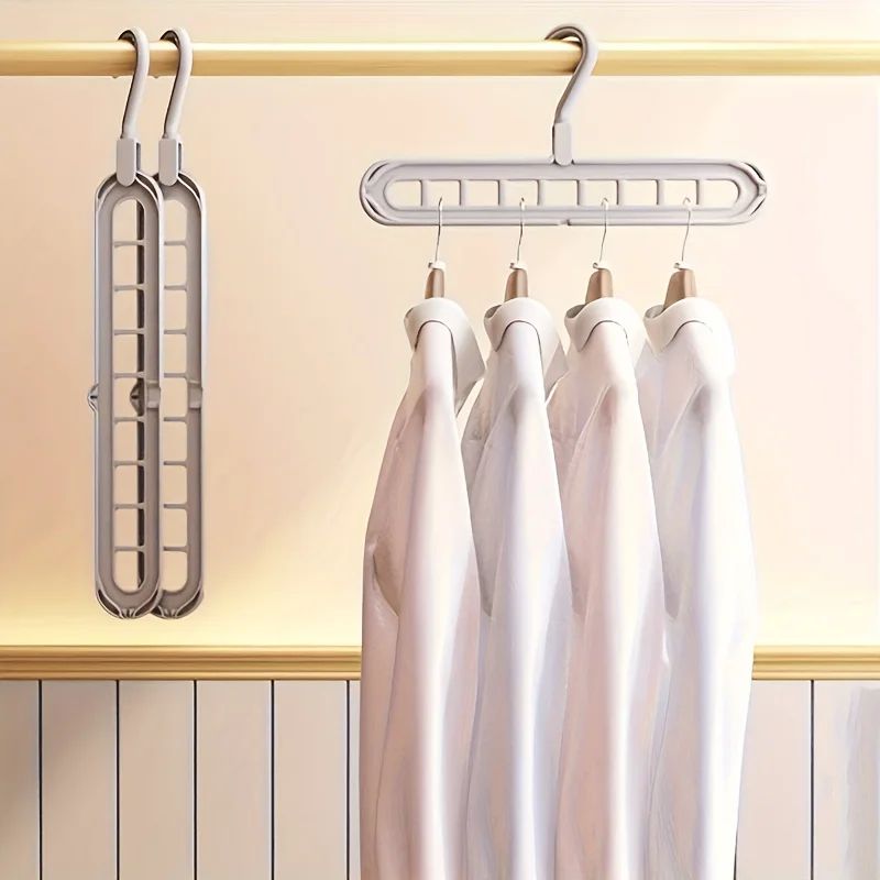 SpaceMax 9Hole Foldable Hangers Space Saving Closet Organizer 3Pack 3