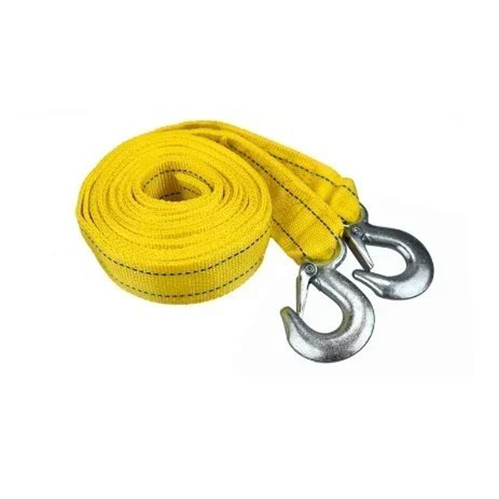 TowForce Heavy Duty Car Tow Cable 35 Ton Vehicle Recovery Rope With Hooks 2