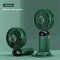 CoolFlex Portable Mini Fan Foldable Neck Hanging USB Rechargeable Fan With Display 3