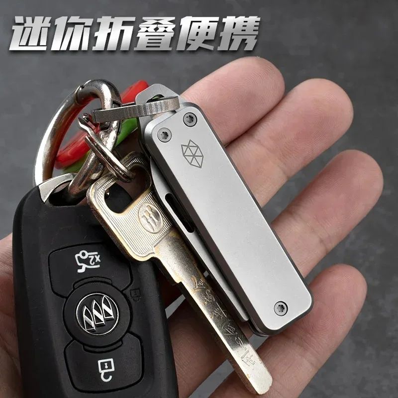 EdgeKey Mini Folding Pocket Knife Stainless Steel Keychain Utility Tool 1