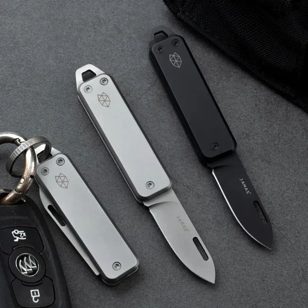 EdgeKey Mini Folding Pocket Knife Stainless Steel Keychain Utility Tool 4