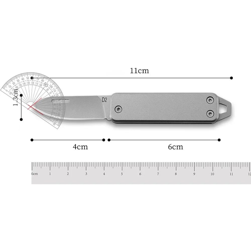 EdgeKey Mini Folding Pocket Knife Stainless Steel Keychain Utility Tool 5