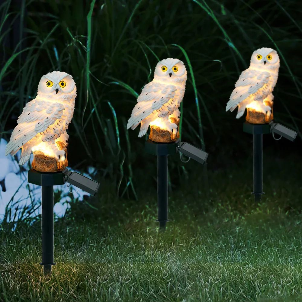OwlGlow Solar Garden Light Waterproof Solar LED Animal Lamp For Outdoor Decor 2