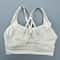 Performance Cross Back Sports Bra Supportive Women Fitness Bra With PushUp Chest Pads 2