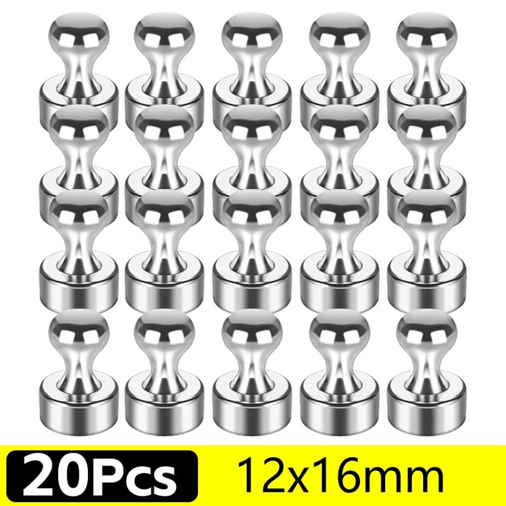 MagnaHold Metal Magnetic Pins Strong Magnetic Thumbtacks For Home Office 7