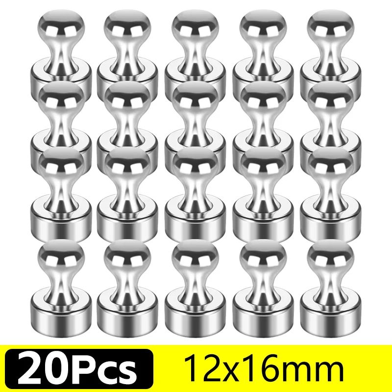 MagnaHold Metal Magnetic Pins Strong Magnetic Thumbtacks For Home Office 7