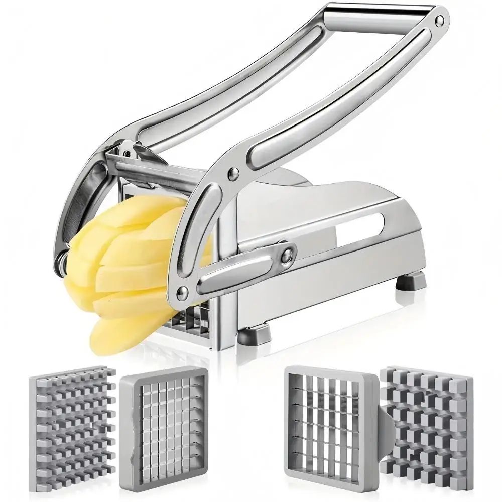SliceMaster 4in1 Potato Cutter Manual Potato Cutter For Fries Chips Dicing 0