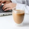 ClearTherm Double Wall Glass Cups Double Wall Glass Cup Set 80650 Ml For Coffee Beer More 2
