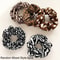 Leopard Fabric Scrunchies Set Soft Elastic Hair Ties Ponytail Holders 5 Pcs 6
