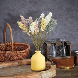 artificial lavender flower bouquets – 18-piece mini faux flowers for weddings & diy decor