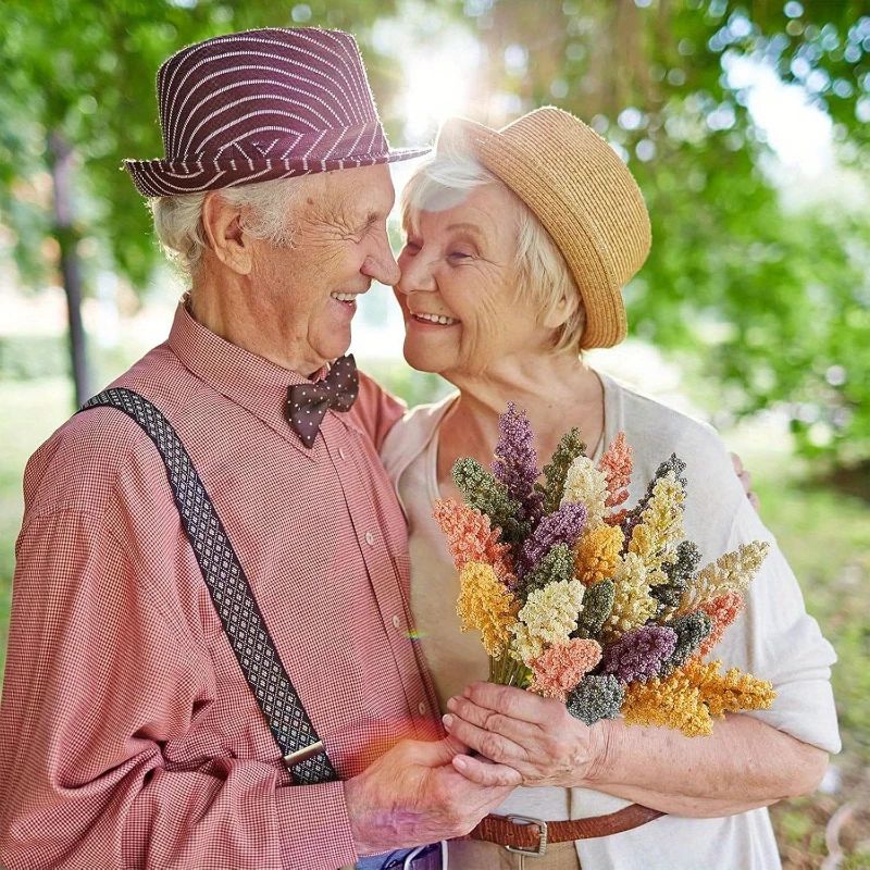 Artificial Lavender Flower Bouquets 18Piece Mini Faux Flowers For Weddings DIY Decor 4