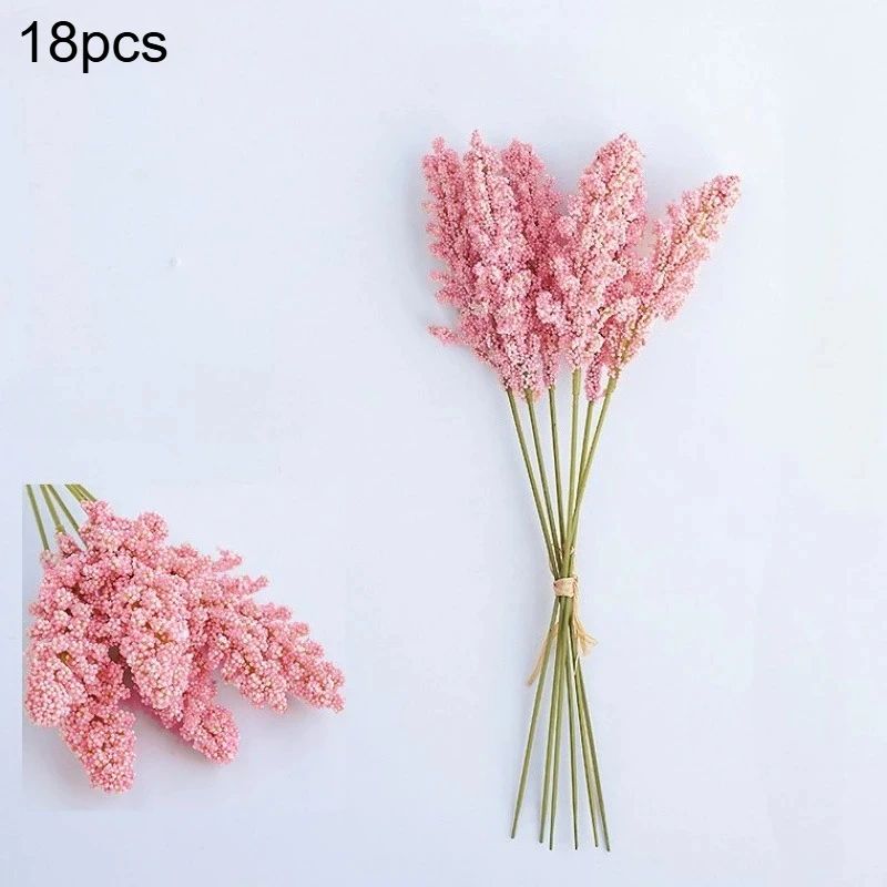 Artificial Lavender Flower Bouquets 18Piece Mini Faux Flowers For Weddings DIY Decor 6
