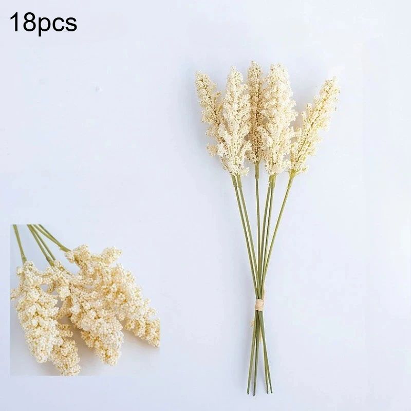 Artificial Lavender Flower Bouquets 18Piece Mini Faux Flowers For Weddings DIY Decor 10