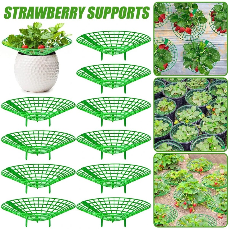 Plant Support Racks For Strawberries Melons 10Piece 3Legged Garden Support Frames 1