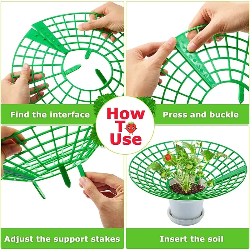 Plant Support Racks For Strawberries Melons 10Piece 3Legged Garden Support Frames 4