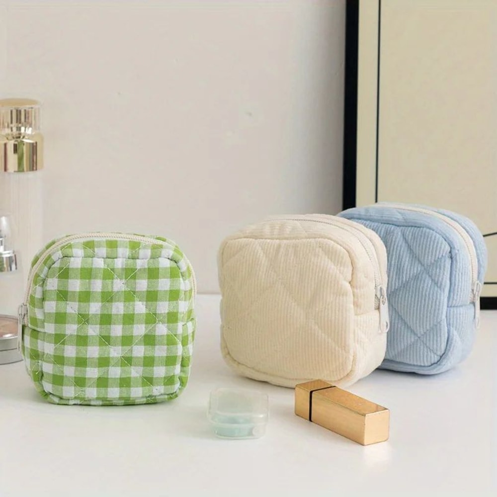 Women Sanitary Pad Storage Pouch Large Capacity Travel Cosmetic Coin Bag 2