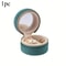 Mini Velvet Travel Jewelry Box Portable Round Organizer For Rings Earrings Necklaces 4