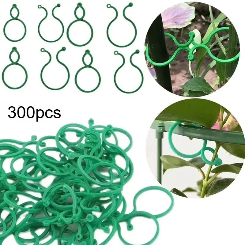 Reusable Garden Plant Clips Vine Ties Adjustable Support Hooks For Tomatoes And Vines 6