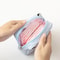 Bow Pattern Sanitary Pad Storage Pouch Portable Feminine Organizer Cosmetic Bag For Women 4