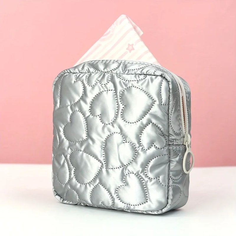 Cute Mini Cosmetic Storage Pouch Portable Makeup Sanitary Organizer Bag For Travel 0