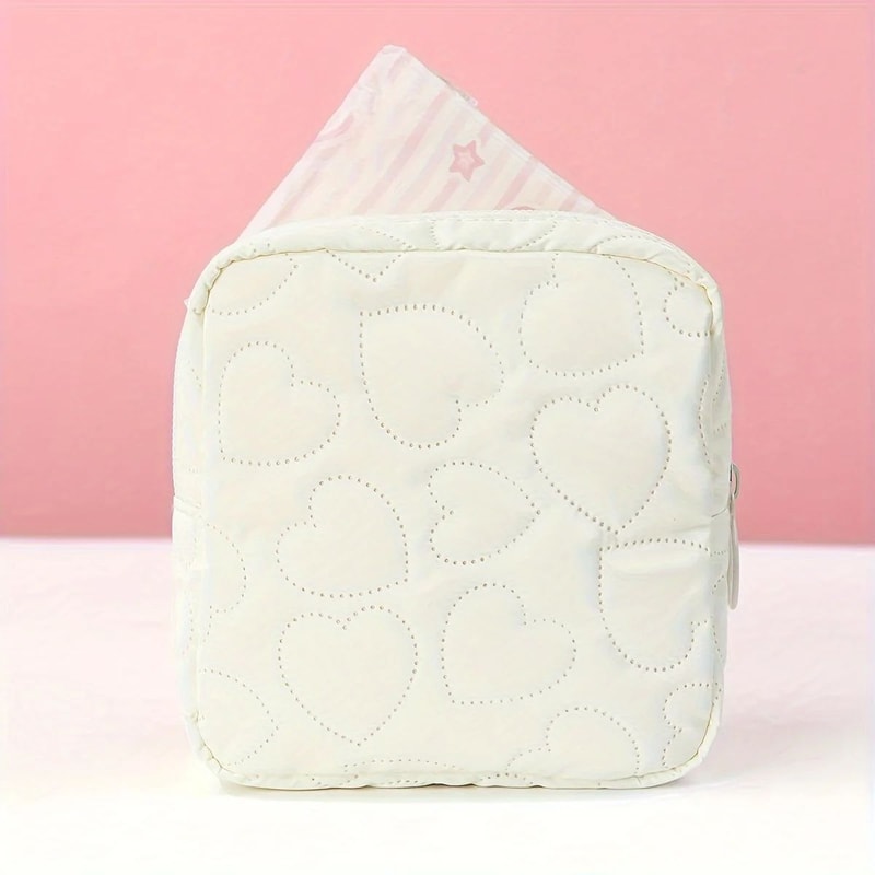Cute Mini Cosmetic Storage Pouch Portable Makeup Sanitary Organizer Bag For Travel 1