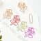 Rose Shaped Paper Clips Set 12 Colorful Metal Clips For Office School Crafts 3