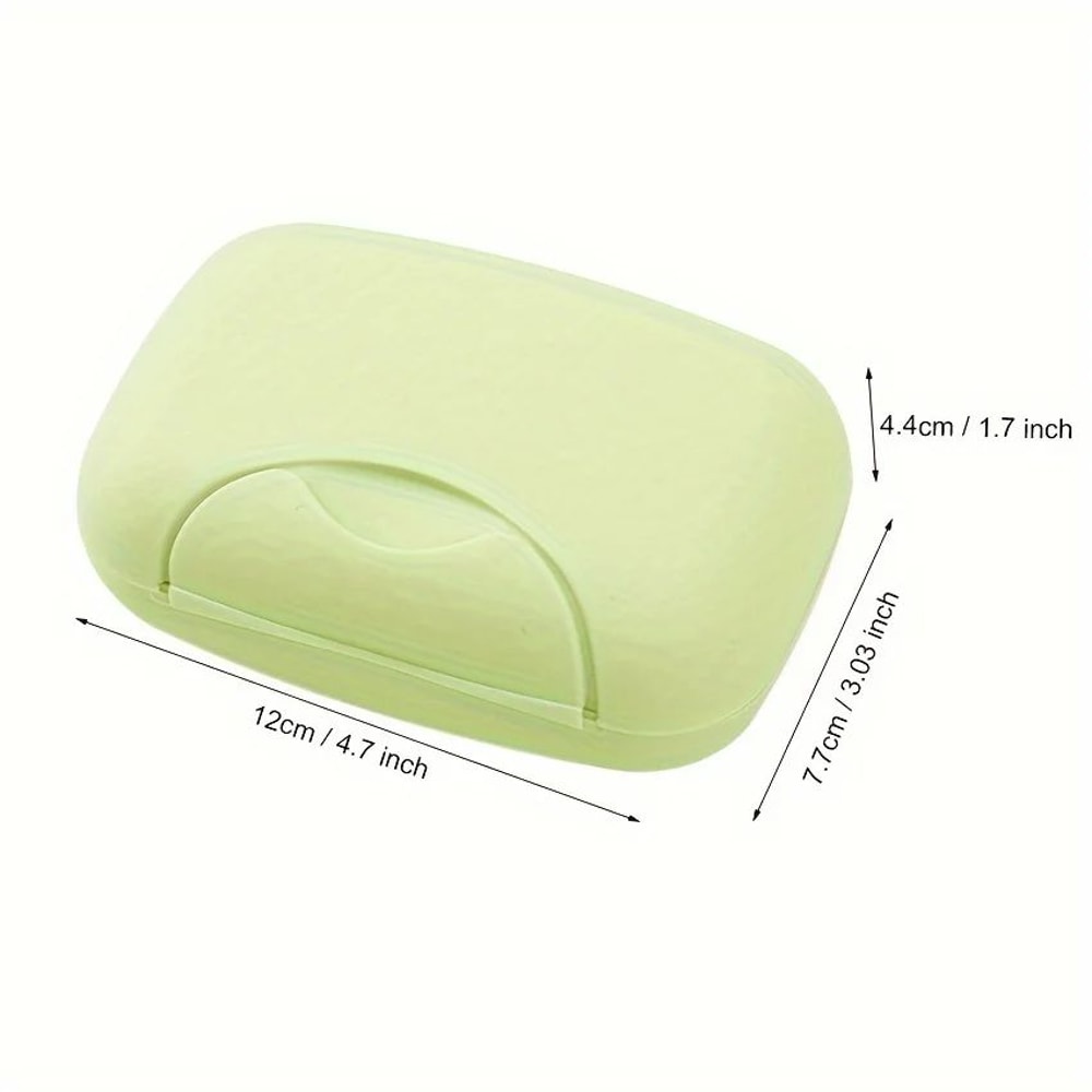Portable Soap Box With Lid 3Piece Travel Soap Dish Containers For Bathroom Baby Use 5