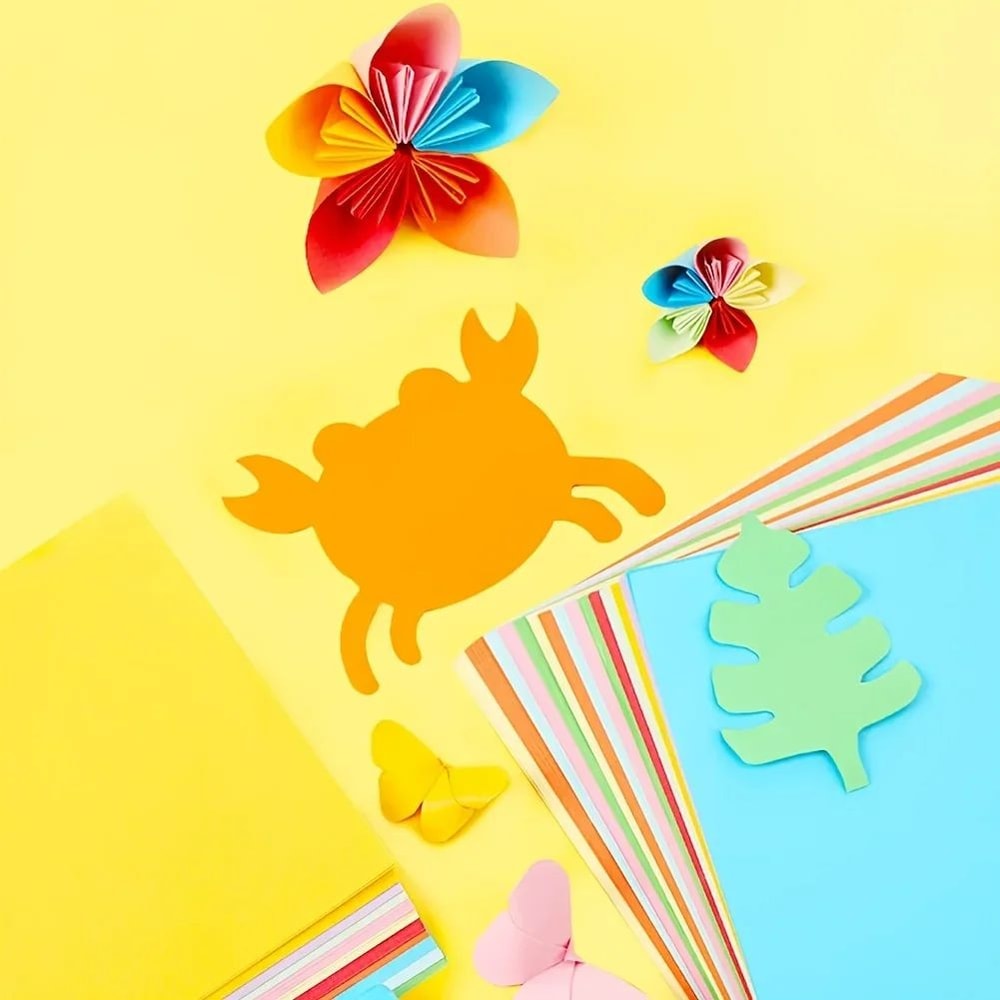 Premium A4 Color Paper Pack 100 Sheets Of Vibrant Craft Origami Paper 2