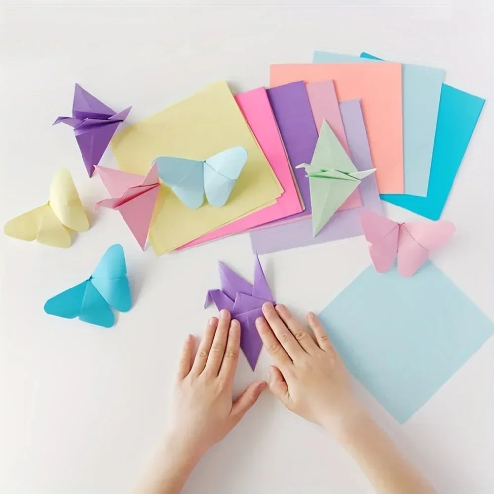 Premium A4 Color Paper Pack 100 Sheets Of Vibrant Craft Origami Paper 3