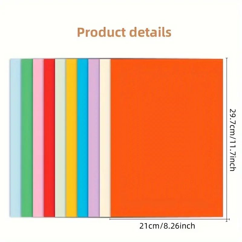 Premium A4 Color Paper Pack 100 Sheets Of Vibrant Craft Origami Paper 5