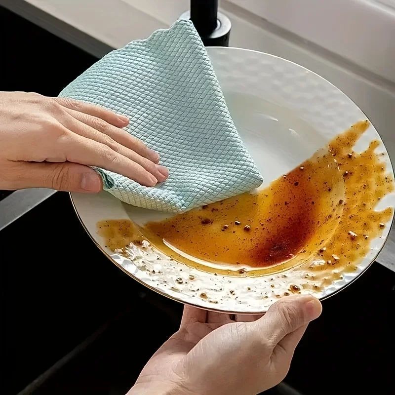 Reusable Microfiber Cleaning Cloths Set 1020Pack Kitchen Glass Car Towels 1